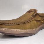 stylish gents leather half shoe – comfortable & easy slip on